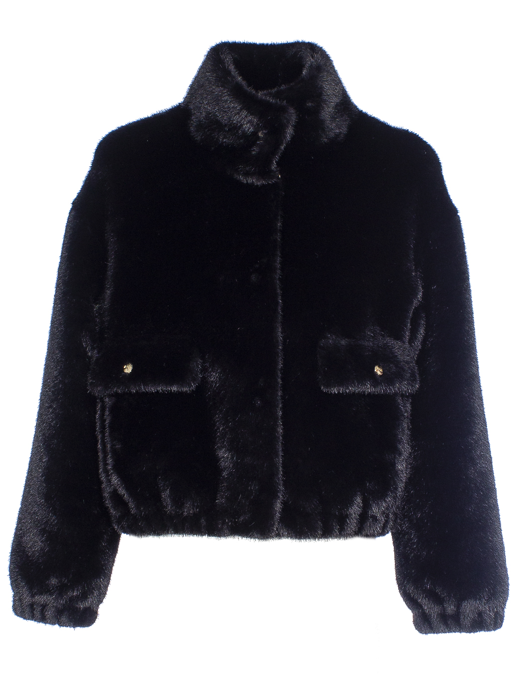 GIACCA CON TASCHINE FAUX FUR FAKE MINK,4 TG,100%PL,MADE IN PRC     